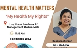Mental Health Awareness Program At Holy Grace Academy Of Management Studies, Mala, 9 October 2024