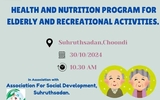 Sahya  Health And Nutrition Program For Elderly At Choondi, 30 October 2024